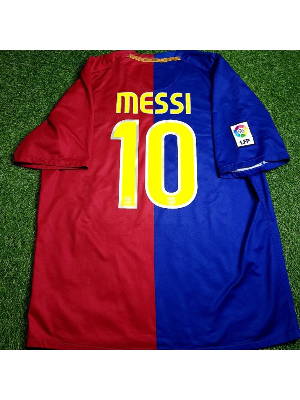 Messi Barcelona TREBLE 2008 2009 Soccer Jersey XL SKU# 286784-655